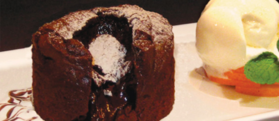 Red Angus menu: Thunder Chocolate Souffle Red Angus menu: Thunder Chocolate Souffle