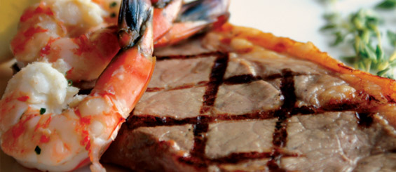 Surf and turf, the Red Angus Steakhouse menu Surf and turf, the Red Angus Steakhouse menu
